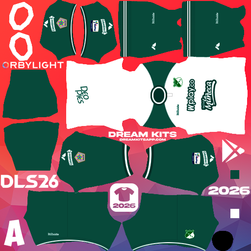 Kit / Equipamento Visitante Deportivo Cali 2026 Dream League Soccer / DLS 2026 512x512 PNG