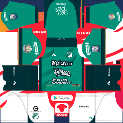 Kit Home Deportivo Cali 2025 Dream League Soccer 2019 / FTS