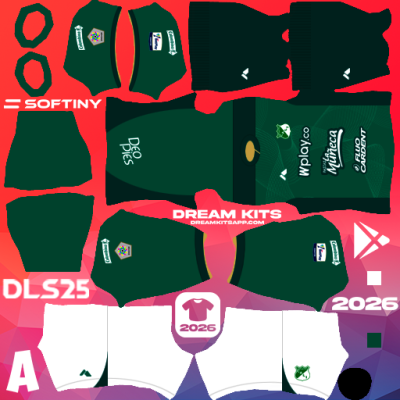 Kit Home Deportivo Cali 2025 Dream League Soccer / DLS 2025