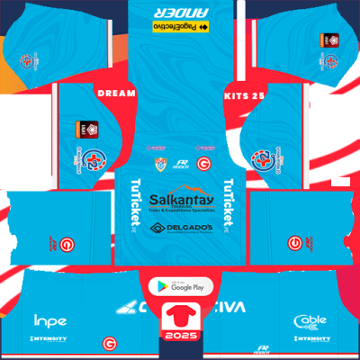 Kit Home Deportivo Garcilaso 2025 Dream League Soccer 2019 DLS / FTS