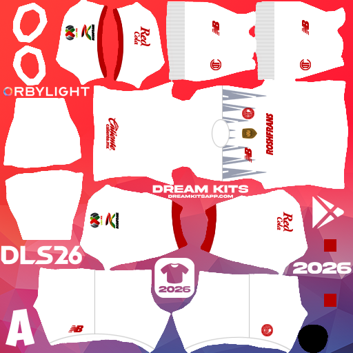 Kit / Équipement Gardien de but Extérieur Deportivo Toluca FC 2025-2026 Dream League Soccer / DLS 2026 512x512 PNG
