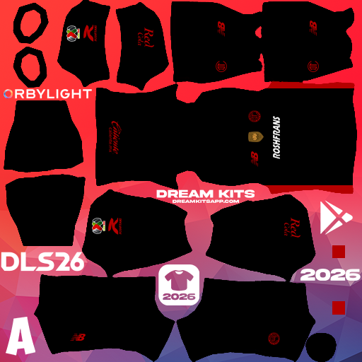 Kit / Équipement Troisième Deportivo Toluca FC 2025-2026 Dream League Soccer / DLS 2026 512x512 PNG