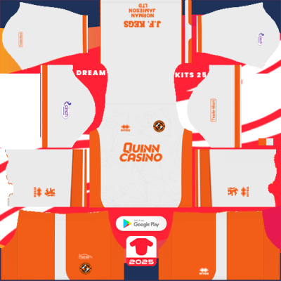 Dundee United Away kit 2024-2025 Dream League Soccer 2019 / FTS