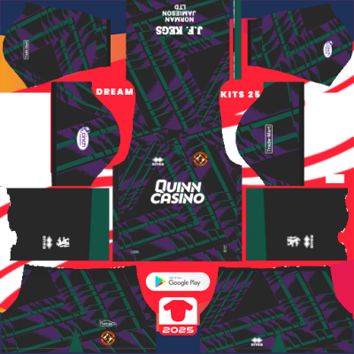 Dundee United GK Away kit 2024-2025 Dream League Soccer 2019 / FTS