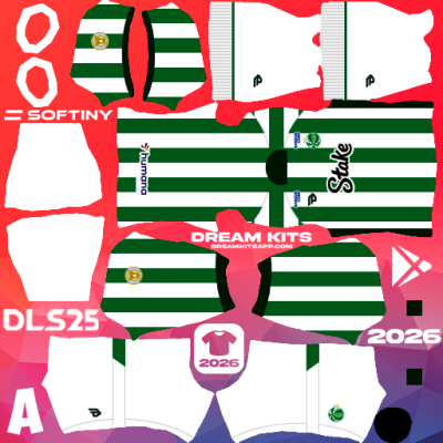 Kit Home EC Juventude 2025 Dream League Soccer / DLS 2025