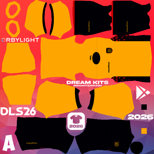 Kit / Équipement Domicile Ecuador 2026 Dream League Soccer / DLS 2026 512x512 PNG