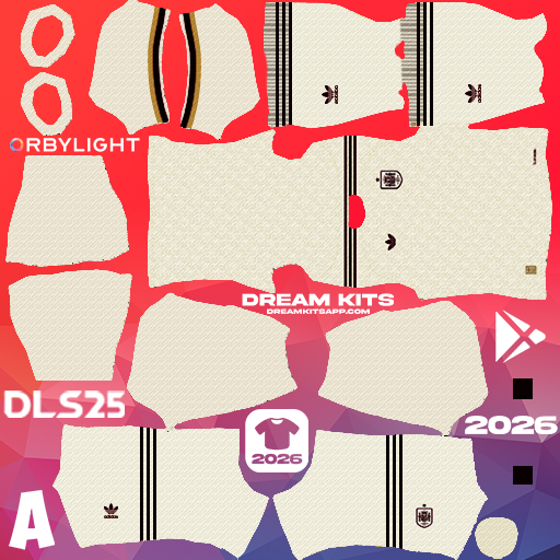 Kit Away España 2026 Dream League Soccer / DLS 2026 512x512 PNG