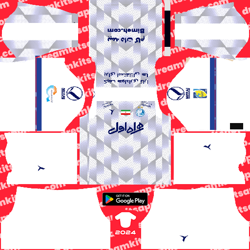 Esteghlal FC Away kit 2022-2023 Dream League Soccer 2019 / FTS