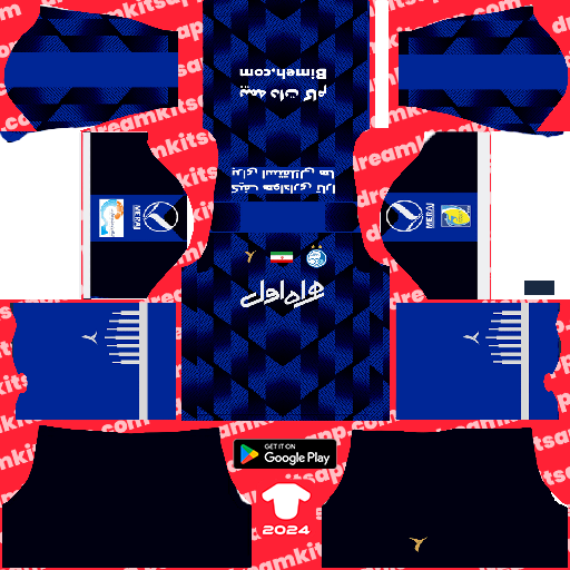 Esteghlal FC Third kit 2022-2023 Dream League Soccer 2019 / FTS