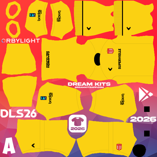 Kit / Équipement Gardien de but Extérieur Estudiantes de la Plata 2026 Dream League Soccer / DLS 2026 512x512 PNG