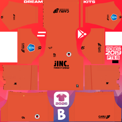 Kit GK Home Excelsior Rotterdam 2025-2026 Dream League Soccer 2019 DLS / FTS 512x512 PNG