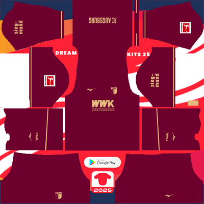 FC Augsburg Third kit 2024-2025 Dream League Soccer 2019 / FTS