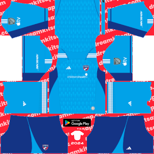 FC Dallas GK Away kit 2023 Dream League Soccer 2019 / FTS