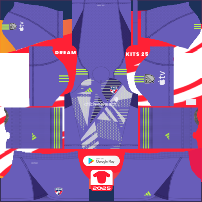 FC Dallas GK Away kit 2024-2025 Dream League Soccer 2019 / FTS