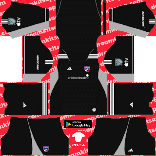 FC Dallas GK Third kit 2023 Dream League Soccer 2019 / FTS