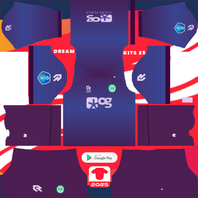 Kit GK Home FC Groningen 2024-2025 Dream League Soccer 2019 / FTS