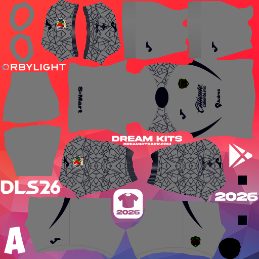 Kit / Equipamento Goleiro Visitante FC Juárez Bravos 2025-2026 Dream League Soccer / DLS 2026 512x512 PNG