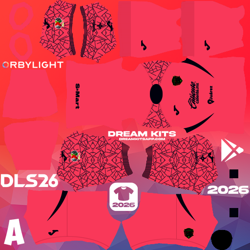 Kit / Equipamento Goleiro Titular FC Juárez Bravos 2025-2026 Dream League Soccer / DLS 2026 512x512 PNG