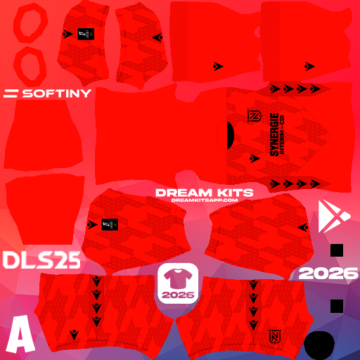 Kit / Uniforme POR Tercero FC Nantes 2025-2026 Dream League Soccer / DLS 2025 512x512 PNG