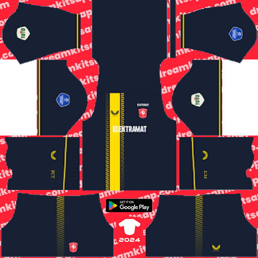 FC Twente Away kit 2023-2024 Dream League Soccer 2019 / FTS