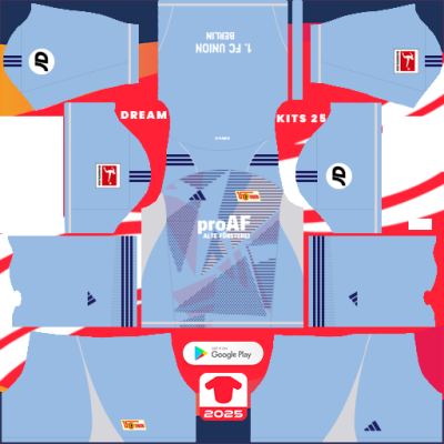 FC Union Berlin GK Away kit 2024-2025 Dream League Soccer 2019 / FTS