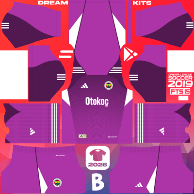 Kit / Équipement GB Extérieur Fenerbahçe SK 2025-2026 Dream League Soccer 2019 DLS / FTS