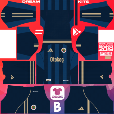 Kit / Équipement Troisième Fenerbahçe SK 2025-2026 Dream League Soccer 2019 DLS / FTS