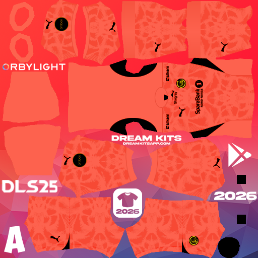 Kit Goalkeeper Home FK Bodø/Glimt 2025-2026 Dream League Soccer / DLS 2026 512x512 PNG