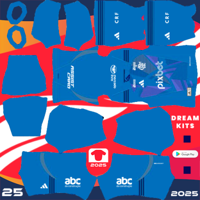 Kit GK Away Flamengo 2025 Dream League Soccer 2025