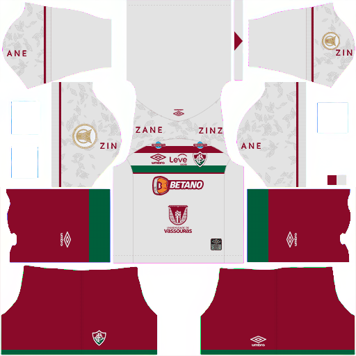 Kit / Uniforme Visitante Fluminense FC 2023 Dream League Soccer 2019 / FTS