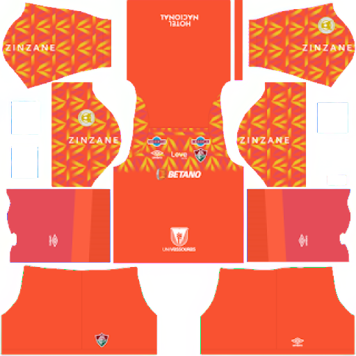 Kit / Uniforme POR Tercero Fluminense FC 2023 Dream League Soccer 2019 / FTS