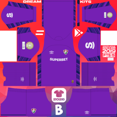 Kit / Équipement GB Troisième Fluminense FC 2025 Dream League Soccer 2019 DLS / FTS