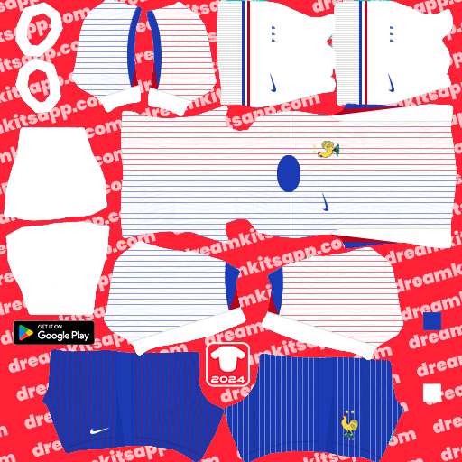 France Away kit 2024 Dream League Soccer 2025