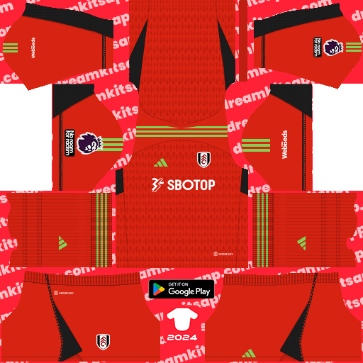 Fulham GK Away kit 2023-2024 Dream League Soccer 2019 / FTS