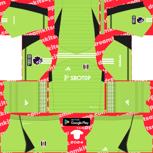 Fulham GK Third kit 2023-2024 Dream League Soccer 2019 / FTS