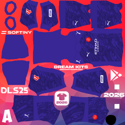 Kit GK Third Girona FC 2025-2026 Dream League Soccer / DLS 2025