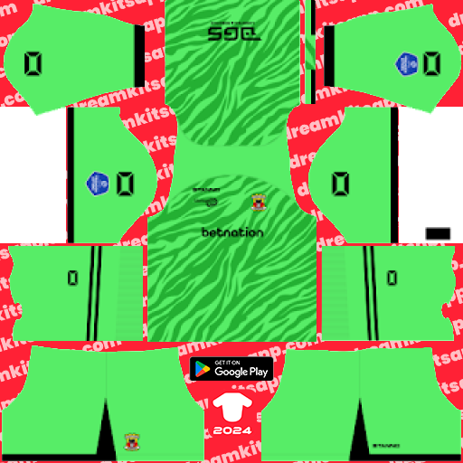 Go Ahead Eagles GK Away kit 2023-2024 Dream League Soccer 2019 / FTS