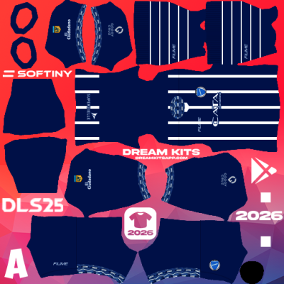 Kit Home Godoy Cruz 2025 Dream League Soccer / DLS 2025