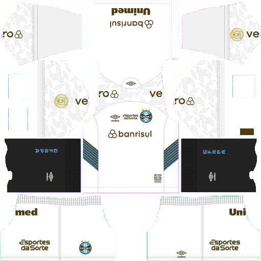 Kit / Uniforme Visitante Gremio 2023 Dream League Soccer 2019 / FTS