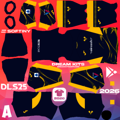 Kit Home Hellas Verona FC 2025-2026 Dream League Soccer / DLS 2025