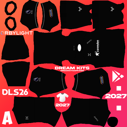 Kit / Uniforme Portero Tercero Hull City 2026-2027 Dream League Soccer / DLS 2026 512x512 PNG