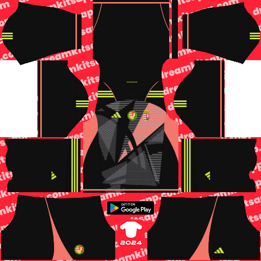 Kit / Uniforme POR Local Hungría 2024 Dream League Soccer 2019 / FTS