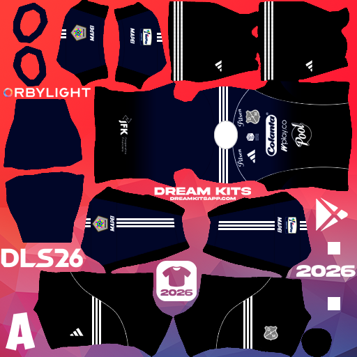 Kit Away Independiente Medellín 2026 Dream League Soccer / DLS 2026 512x512 PNG
