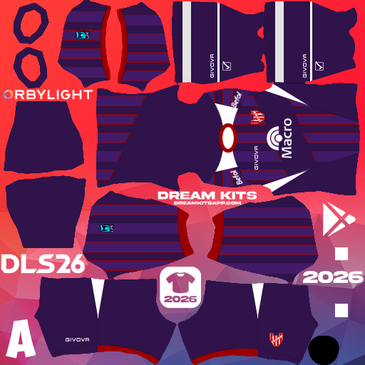 Kit / Equipamento Visitante Instituto ACC 2026 Dream League Soccer / DLS 2026 512x512 PNG