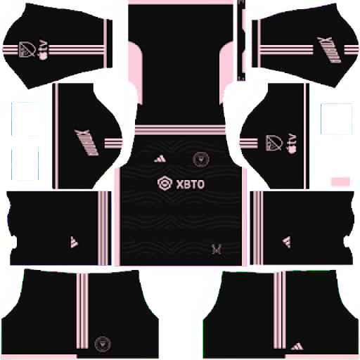 Kit / Uniforme Visitante Inter Miami 2023 Dream League Soccer 2019 / FTS