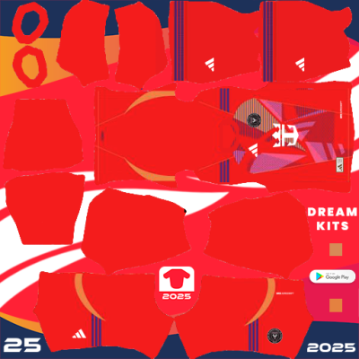 Kit GK Home Inter Miami 2025 Dream League Soccer 2025