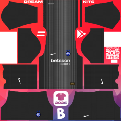 Kit GK Away Inter Milan 2025-2026 Dream League Soccer 2019 DLS / FTS