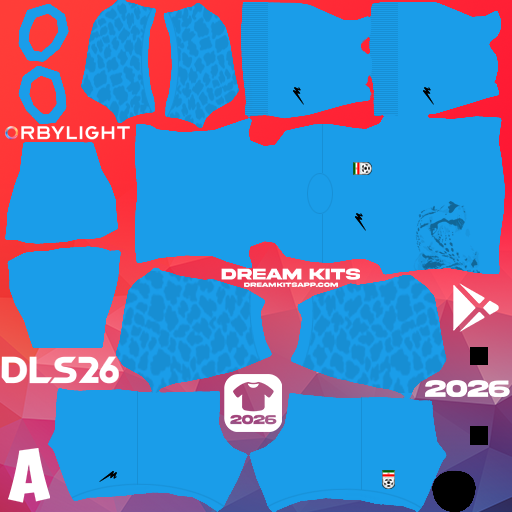 Kit / Équipement Gardien de but Extérieur Iran 2026 Dream League Soccer / DLS 2026 512x512 PNG