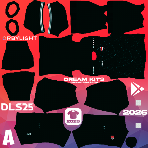 Kit Away Iraq 2026 Dream League Soccer / DLS 2026 512x512 PNG