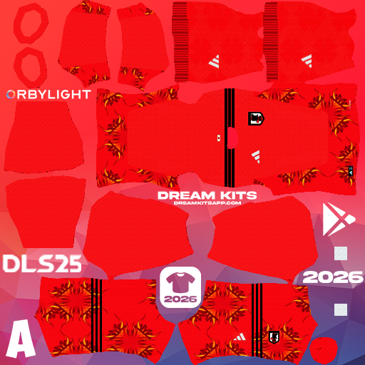 Kit Goalkeeper Home Japan 2026 Dream League Soccer / DLS 2026 512x512 PNG